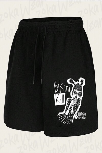 ZOKAWEAR Unisex Bikini Kill Design Printed Shorts