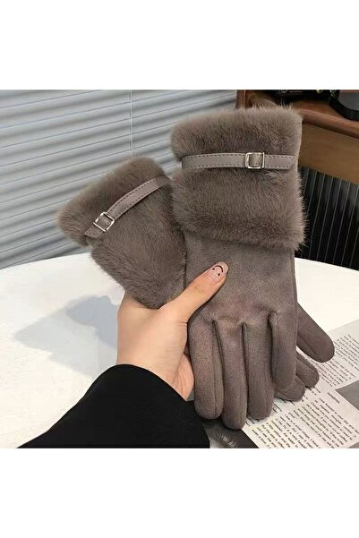 Choice3 One Size Khaki Winter Women Keep Warm Plus Velvet Touch Screen Thicke...