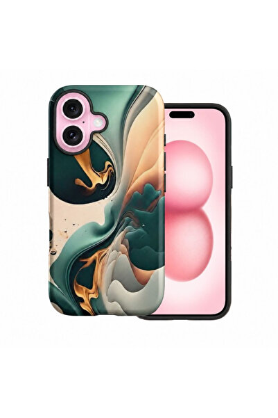 ZetGSM Husă pentru iPhone 16, Protecție la șocuri și Design Modern - Abstract