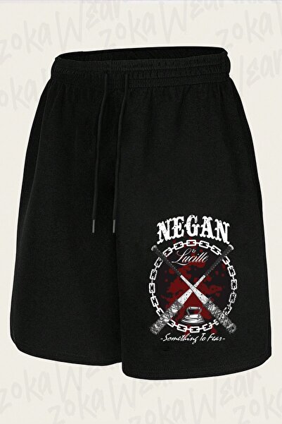 ZOKAWEAR Unisex Negan V2 the Walking Dead Design Printed Shorts