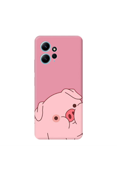 Other Xiaomi Redmi Note 12 4G Piggy 1 Pink Colored Silicone TPU Θήκη