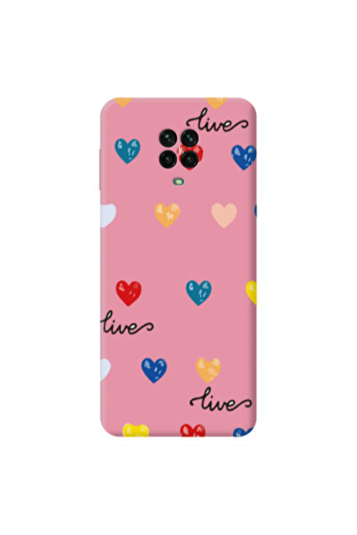 Other Xiaomi Redmi Note 9 Pro Heart Lives Pink Colored Silicone TPU Θήκη