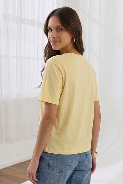 Shopping Shop Pineapple patterned t-shirt yellow
