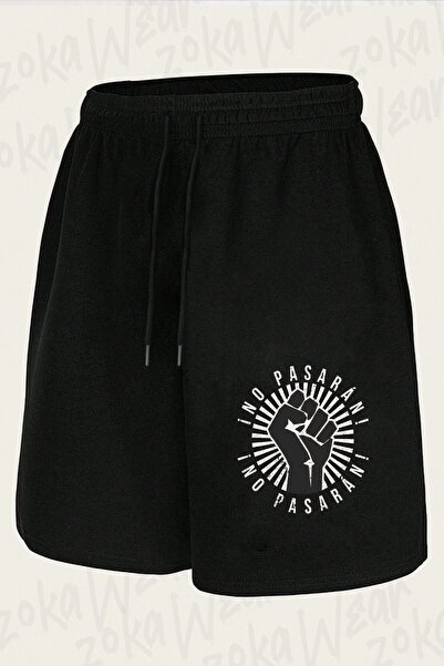ZOKAWEAR Unisex No Pasaran Design Printed Shorts