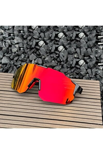 Choice1 Red Men's Fashion Large Frame Glasses Integrated Design Bright Yellow...