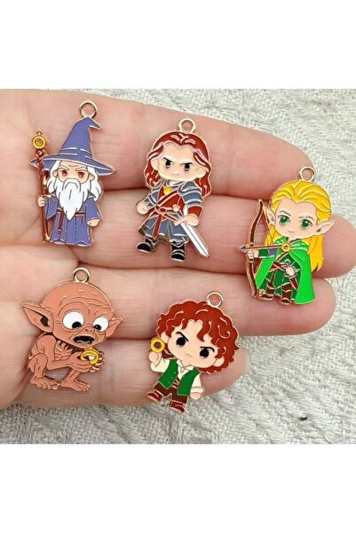 choice2 ROSE GOLD COLOR 10pcs Alloy Drip Oil Charm Cartoon Anime Earring Pend...