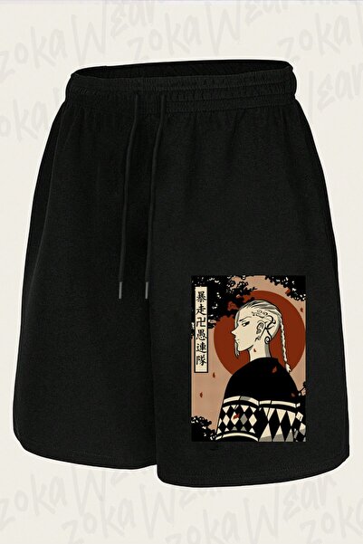 ZOKAWEAR Unisex Tokyo Revengers Ken Ryuguji Σορτς με στάμπα σχεδίου