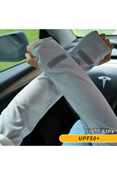 choice2 One Size Light Gray 1 Pair Men's Women's Ice Arm Sleeves Lightweight ...