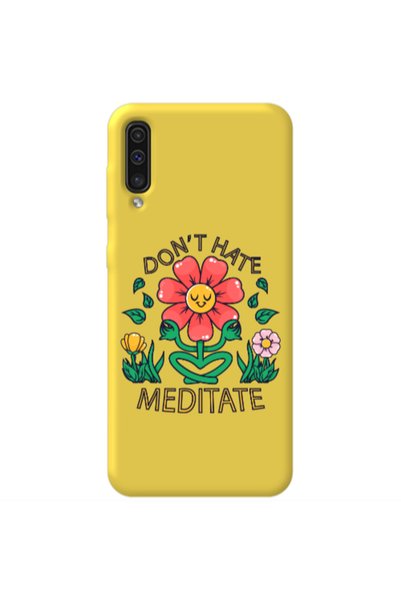 Other Samsung A70 Meditate Yellow Colored Silicone TPU Θήκη