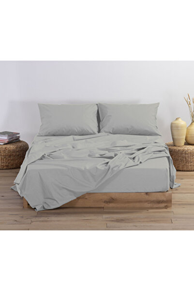 Nef Nef Homeware Βασικό Σεντόνι 160x200+30 1212-Ασημί Γκρι 160x200+30