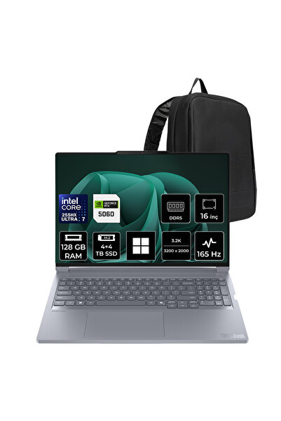 LENOVO ThinkBook 16P G6 IAX Core Ultra 7 255HX RTX 5060 8GB 115W 128GB RAM 4T...