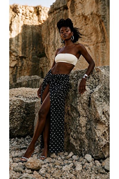 DEEP BEACH Knot Detailed Beach Skirt