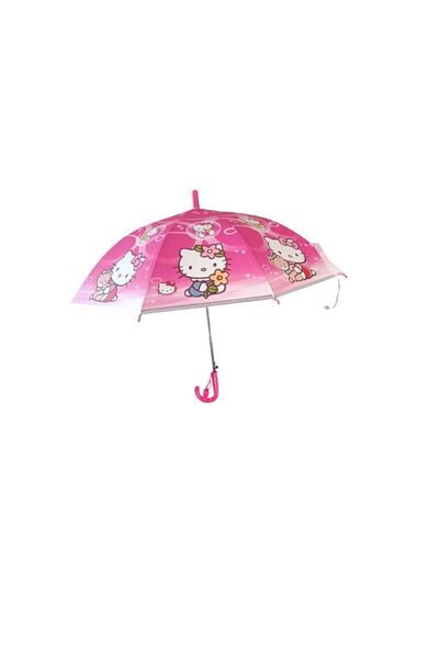Empressco Kız Çocuk Pembe Hello Kitty Şemsiye, Canlı Baskılı ve Renkli Tasarım