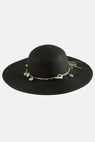 AKSESUARIM Seashell Straw Beach Hat