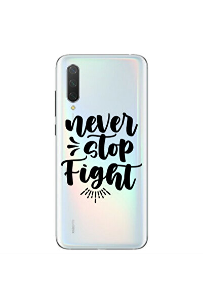 Other Xiaomi Mi 9 Se Never stop fight Transparent Silicone TPU Θήκη