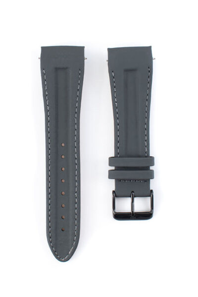 Tommy Hilfiger Δερμάτινο λουράκι γκρι 25mm