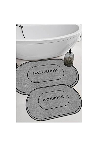 Empressco Washable, Non-Slip, and Jute-Like Double Bathroom Mat Set