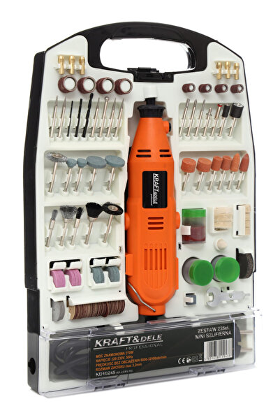 Kraft&dele Mini polizor 270W, 235 piese KD10245