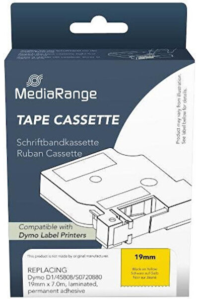 MediaRange Ταινία για εκτυπωτή ετικετών 1μ x 19χιλ. σε μαύρο χρώμα 1 τεμάχιο ...
