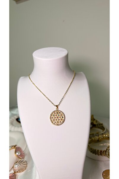 JADE ACCESSORY VİP | Yaşam Çiçeği Dilek Kolyesi (60 cm) Altın Kaplama 316L