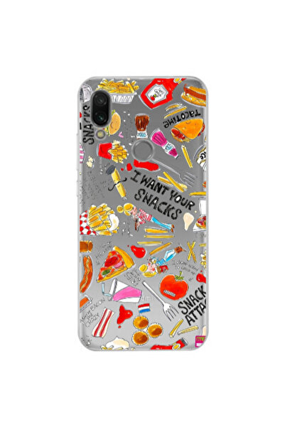 Other Xiaomi Redmi Note 7 Snack attack Transparent Silicone TPU Θήκη