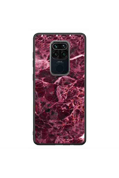 Other Xiaomi Redmi Note 9 Marble Cherry Black Glossy Θήκη