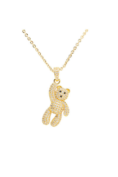 ElectraStore Colier Cu Pandantiv Teddy Crystal