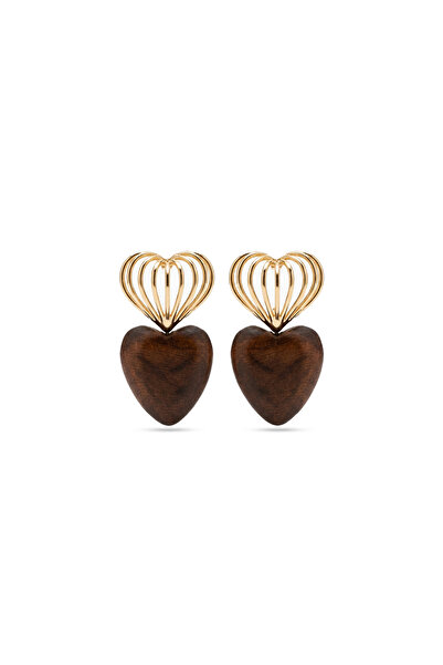 Charmist Steel Wood Nara Earrings