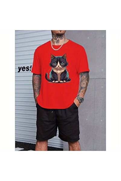 ship master Summer Collection New Arrival T-Shirt & Shorts Set Printed Patter...