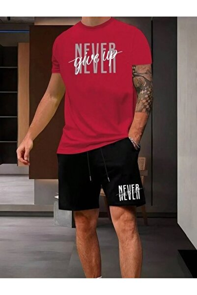 ship master Summer Collection New Arrival T-Shirt & Shorts Set Printed Patter...