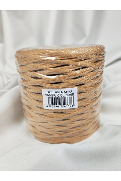 Sultan Raffia Wheat Color Hand Knitting Yarn 200Gr. - 250 Meters. (1 Piece) C...