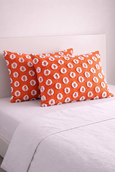 LADYNİL Set of 2 Pompom Patterned Pillowcases 100% Cotton |   50X70Cm |   Sui...