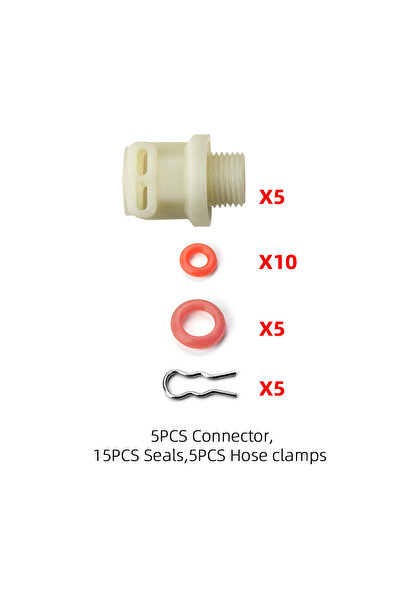 Choice Set Solenoid Valve Connector Fitting with 1/8M Thread Clip Coupling Co...