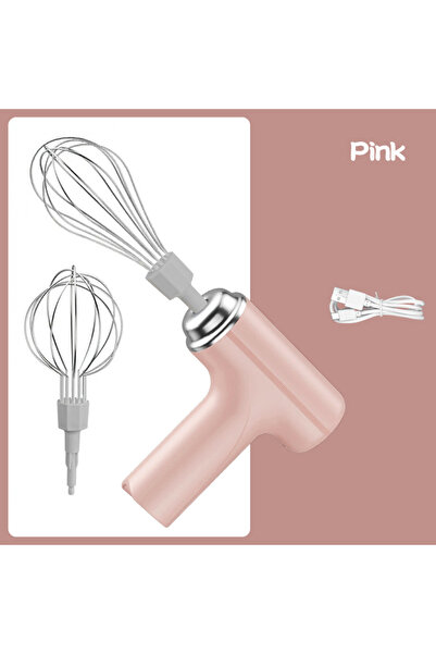 Choice1 Pink 1 Portable electric mixer and mixer - USB charging, wireless, po...