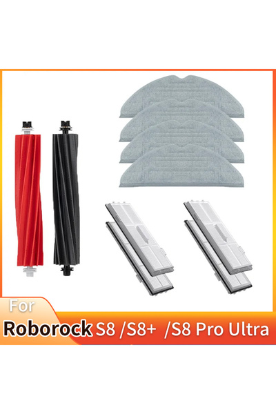 Choice3 10pcs For Roborock S8 Pro Ultra S8+ Spare Parts DuoRoller Main Side B...