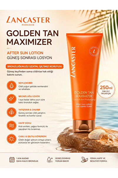 Lancaster Golden Tan Maximizer 250 ml after Sun Moisturizing and Tan Preservi...