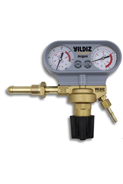 Yıldız Gaz Armatürleri Yıldız 5341S 0-10 Bar Argon Basınç Düşürücü Saat