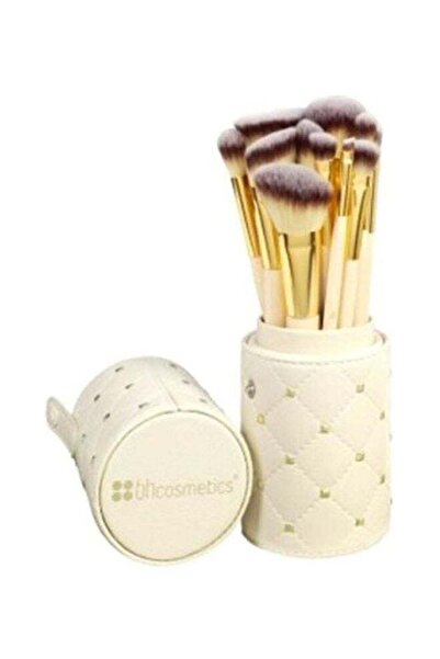 Arabest 12Pcs Makeup Brush Set,Soft Synthetic Hair,Beige Gold,With Portable S...