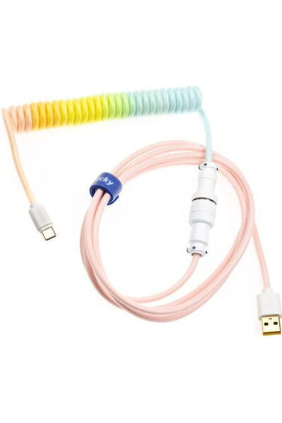 Ducky Cablu USB 2.0 spiralat USB-C tată - USB-A 1.8m (DACOC2-COT1)