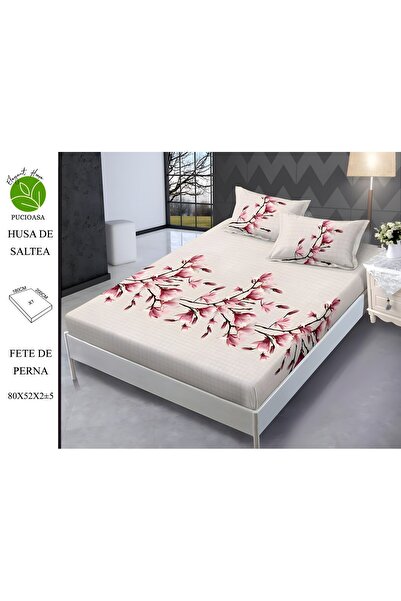 naniland.ro Husă de Pat Finet 2 Persoane 3 Piese cu Elastic 180x200 cm, Model...
