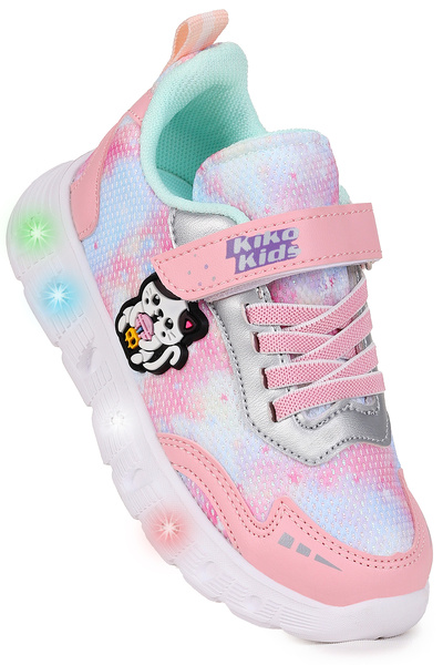 Kiko Kids Nebula Işıklı Cırtlı Kız Çocuk Spor Ayakkabı