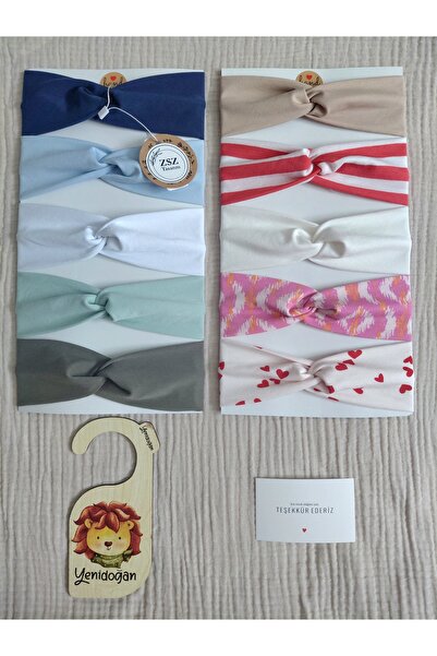 KIZ BEBEK PAMUKLU ESNEK DUZ MODEL 10 LU BANDANA SETİ yumusacik likralı esnek terletmeyen pamuklu