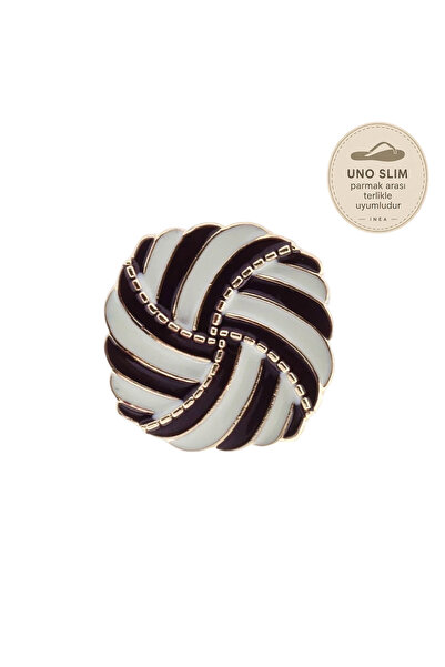 INEA Vintage Charm - Krem & Kahverengi - Uno Slim Parmak Arası Terlikle Uyumlu