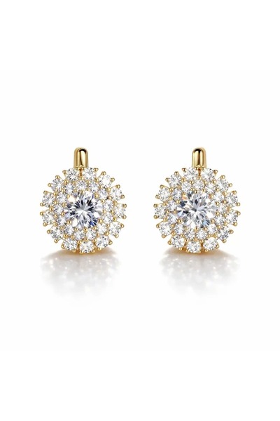 AMAYO Cercei Celestia, aliaj de cupru placat cu aur de 14k, zirconiu cubic, a...