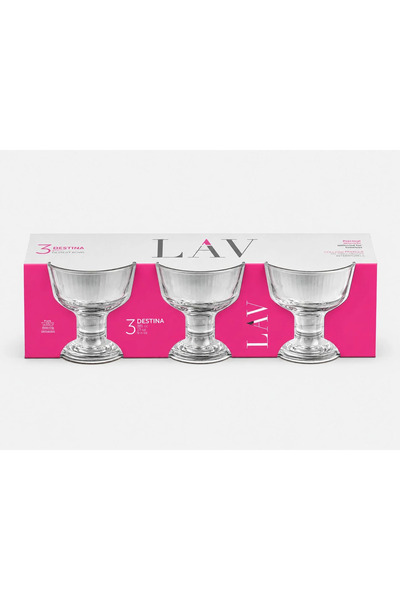 LAV Destina Ice Cream and Dessert Bowl Set of 3 285 ml