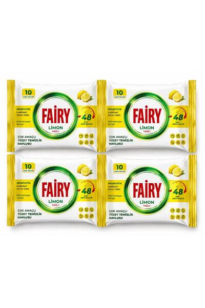 Fairy 4 Boxes of Multi-Purpose Cleaning Wipes