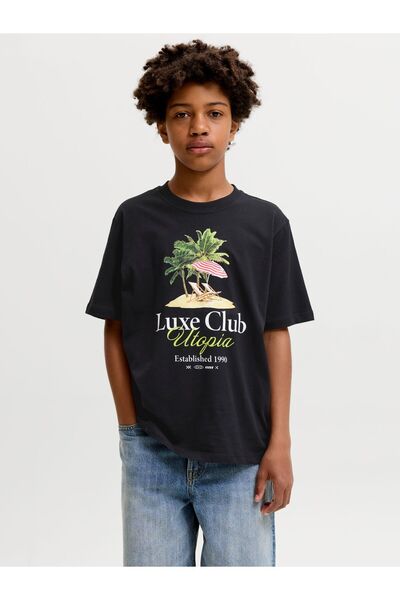 Jack & Jones Junior Tricou cu imprimeu pe spate pentru băieți