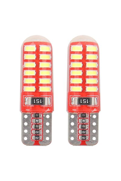 AMIO Bec de poziție tip LED Canbus, silicon, T10 W2.1x9.5 W5W, 12V 1.9W, 24 S...