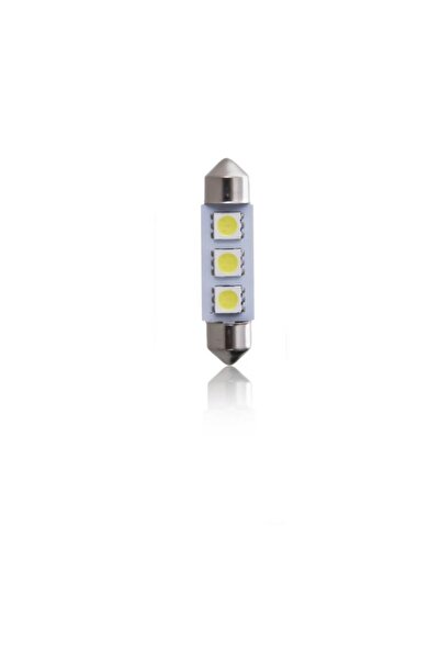 VECTA Set 2 becuri auto cu 3 leduri SMD 12V T11x/39mm P29T alb sofit Festoon