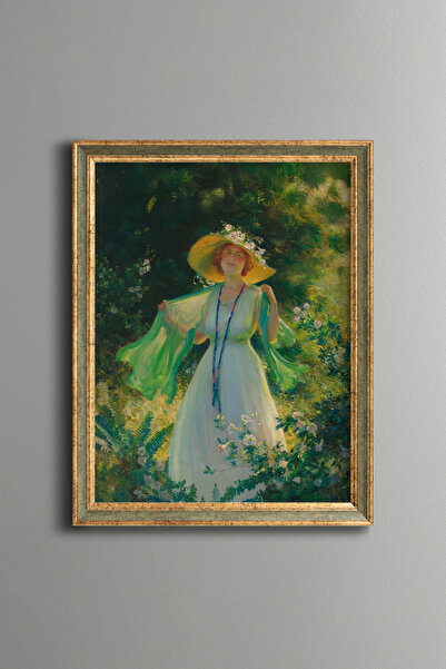 epiqart Flower Path - Vintage Patterned Painting - Fine Model
